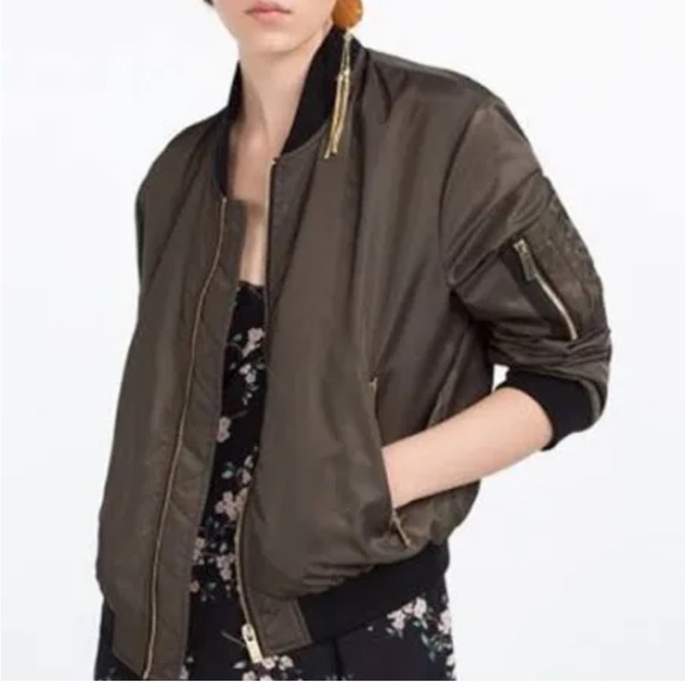 Zara Basic Bomber Jacket